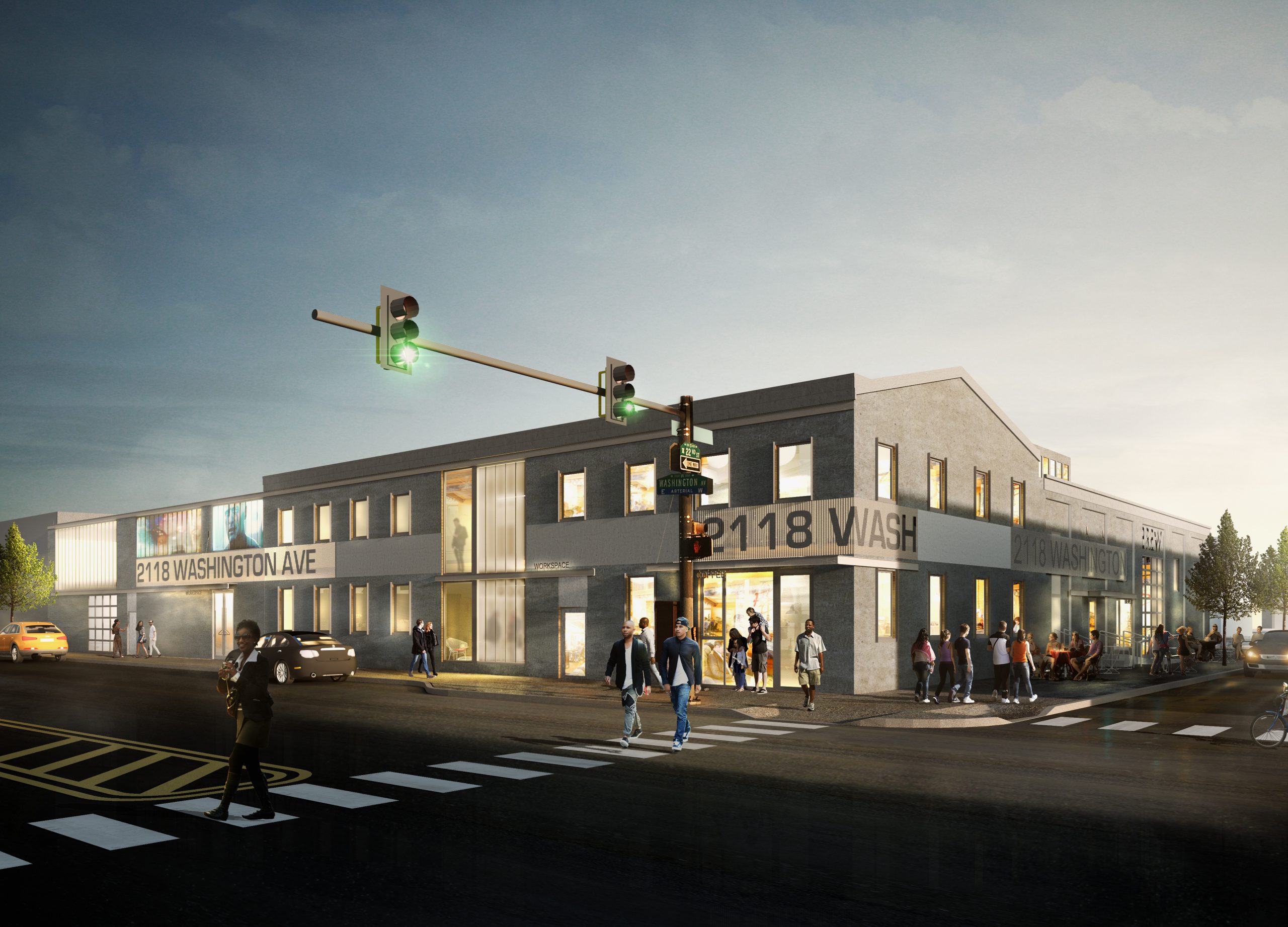 Façade Redesign 2118 Washington Avenue dMas